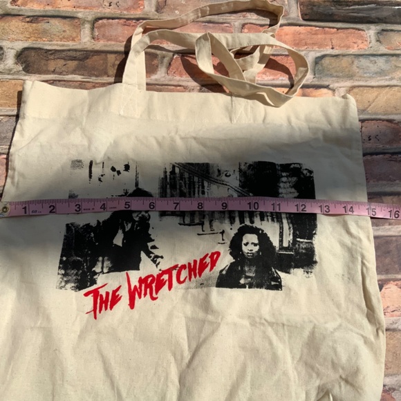 The wretched screen printed tote bag iykyk - Picture 6 of 8
